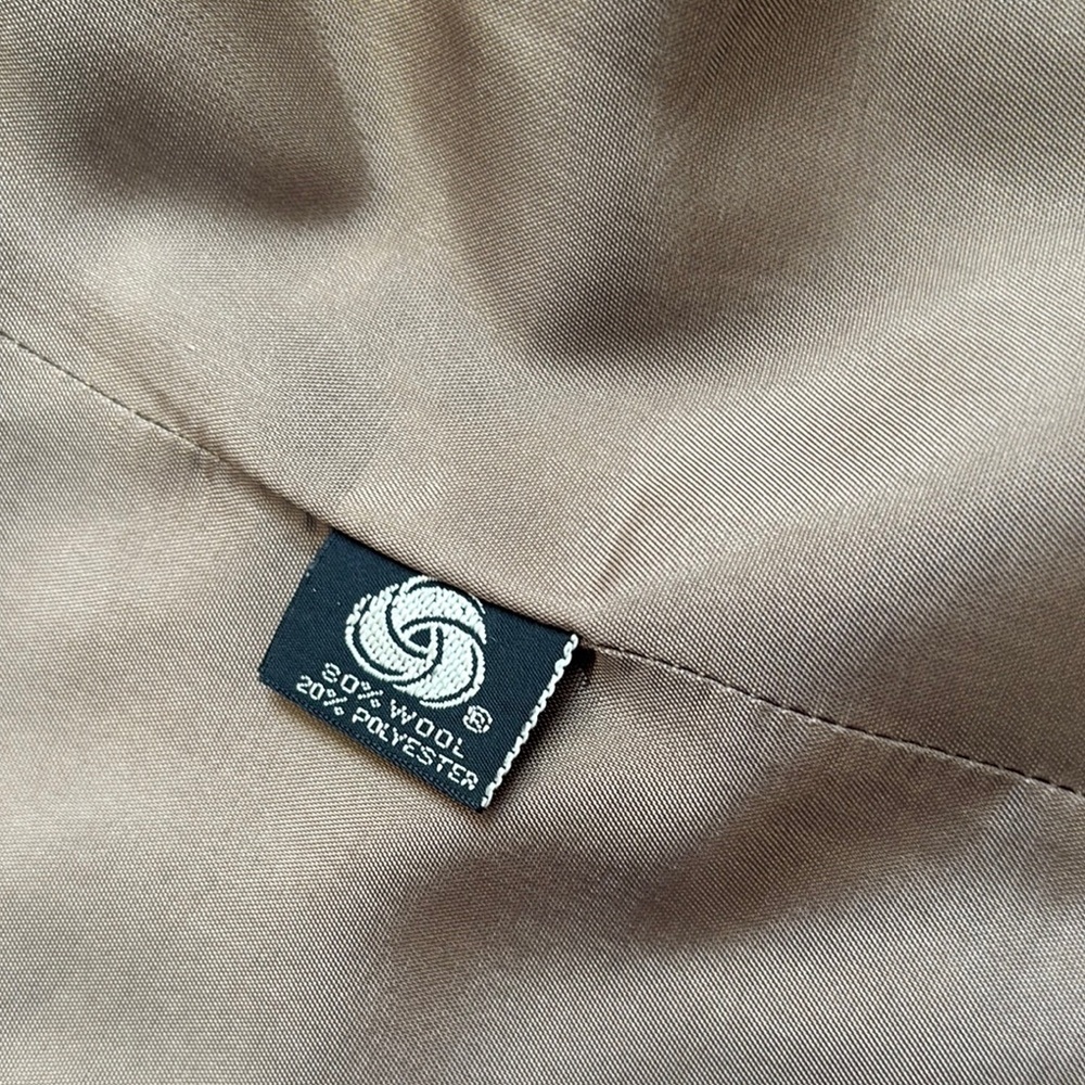 Unique Vintage Brown Blazer with Purple Trim - Picture 8 of 12